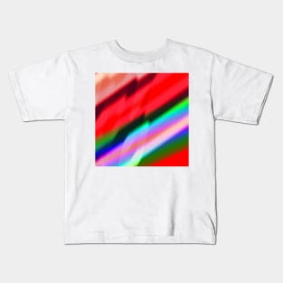 red blue abstract texture Kids T-Shirt